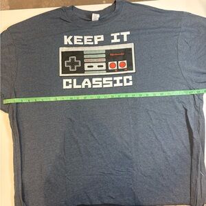 Size 4XL Nintendo Classic Controller Graphic Tee - Blue